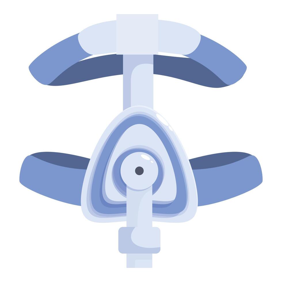 Full face oxygen mask providing respiratory support vector