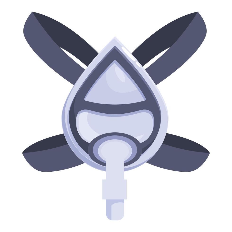 Medical oxygen mask providing respiratory support vector