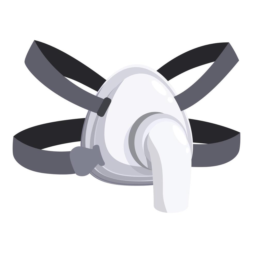 Cpap mask for sleep apnea therapy providing continuous positive airway pressure vector