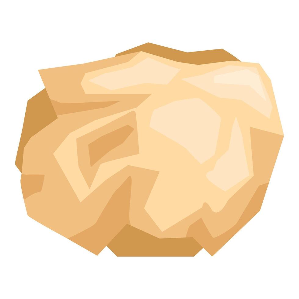 Crumpled paper ball shows discarded ideas and creative process vector