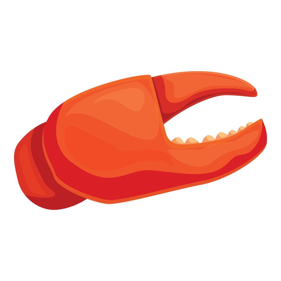 Cooked red lobster claw presenting seafood delicacy vector