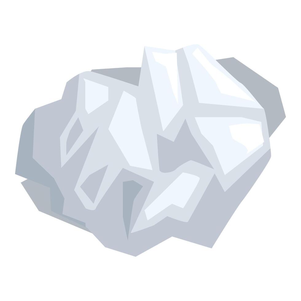 Crumpled paper ball illustrating waste and recycling vector