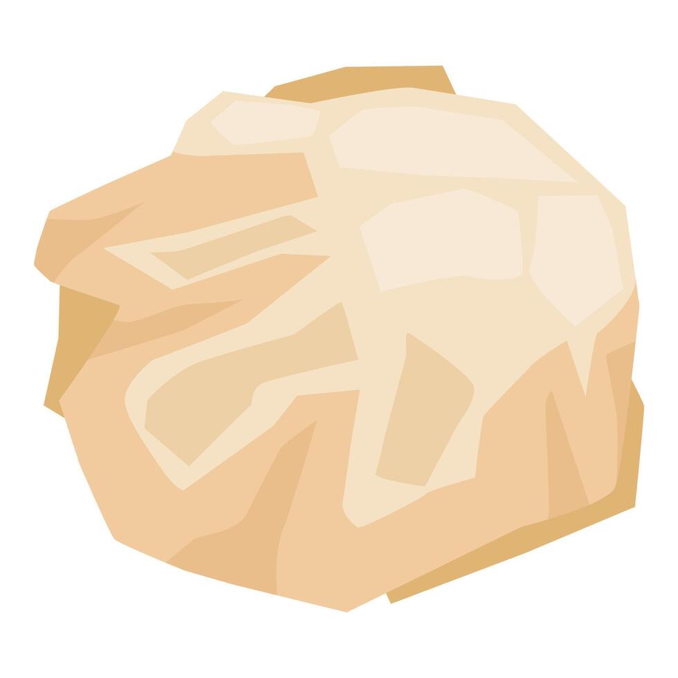 Crumpled paper ball creating a textured sphere of discarded ideas vector