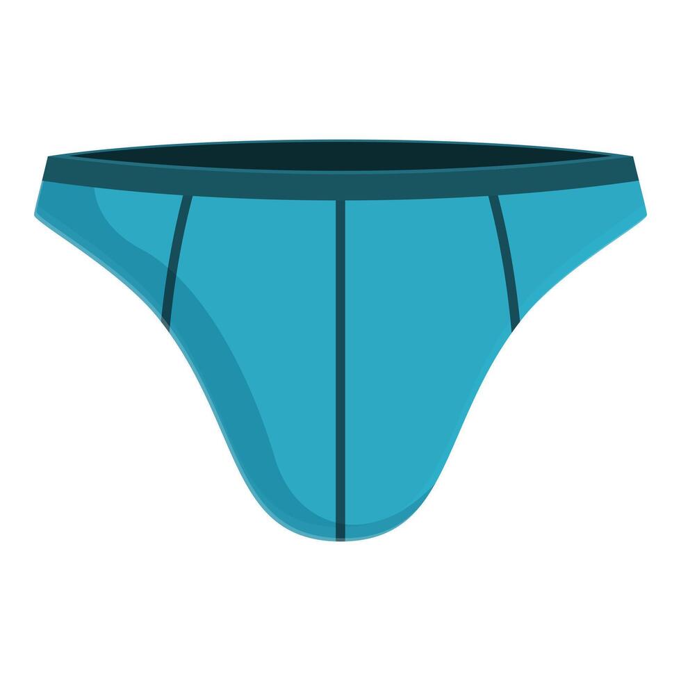 Light blue men's briefs isolated on white background vector