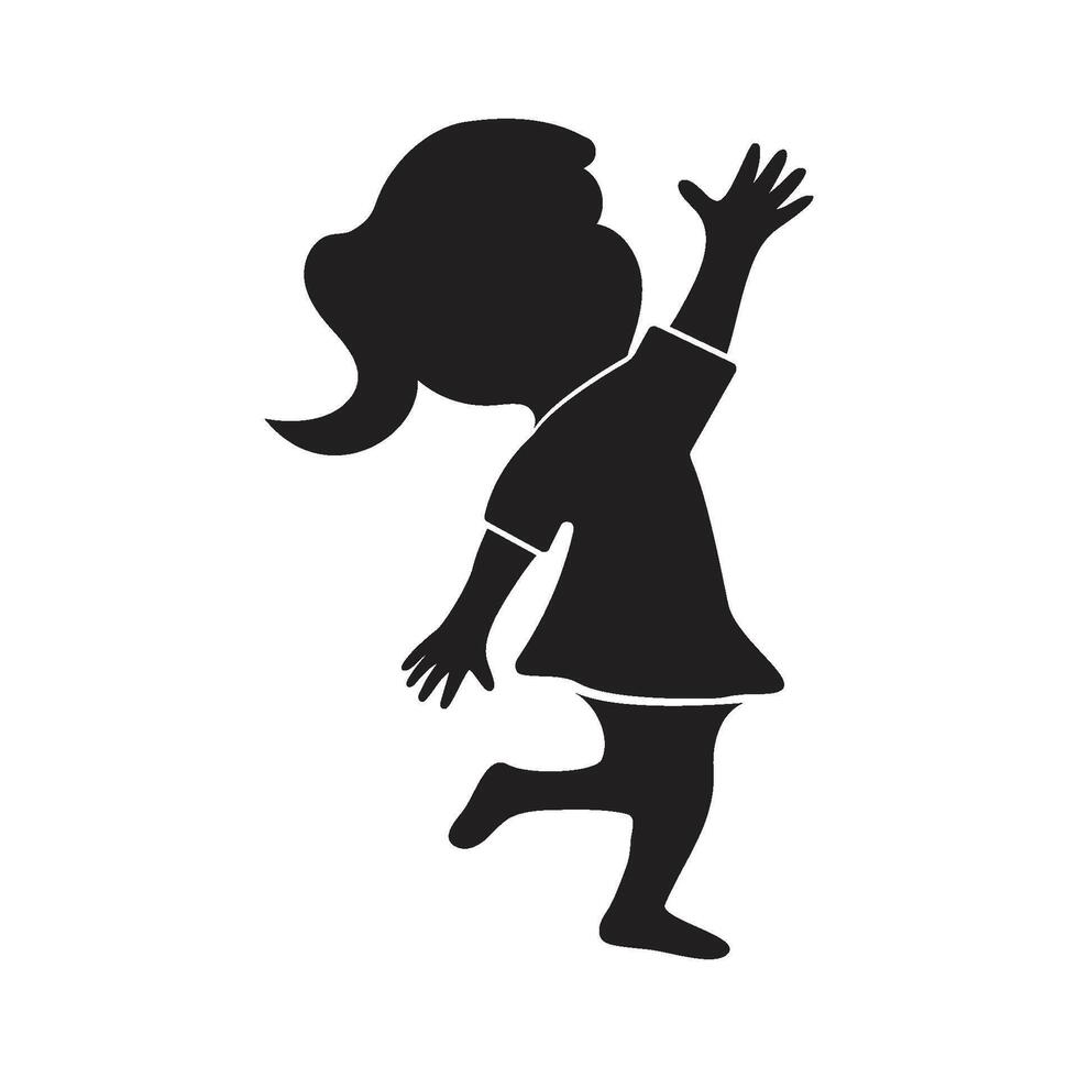 Kids logo template illustration vector