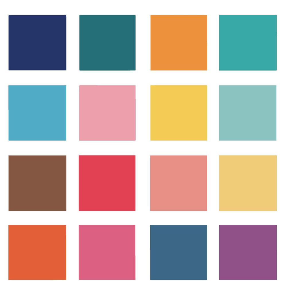 Vintage Vibrant Color Palette Collection highlighting the elegance of earthy tones and vibrant hues vector