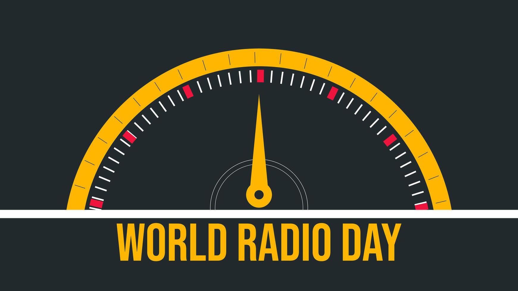 Honoring the Voice of Radio World Radio Day 2025 vector
