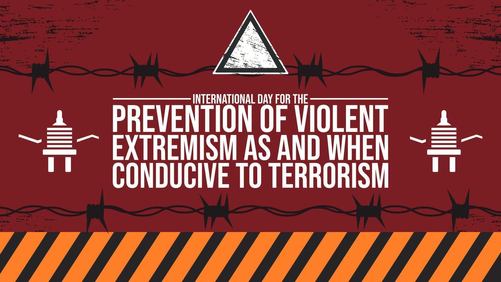 International Day for the Prevention of Violent Extremism, Building a Safer, Peaceful World vector