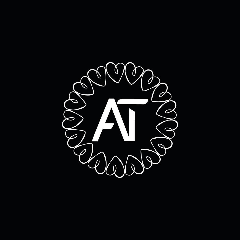 initial letter AT vector