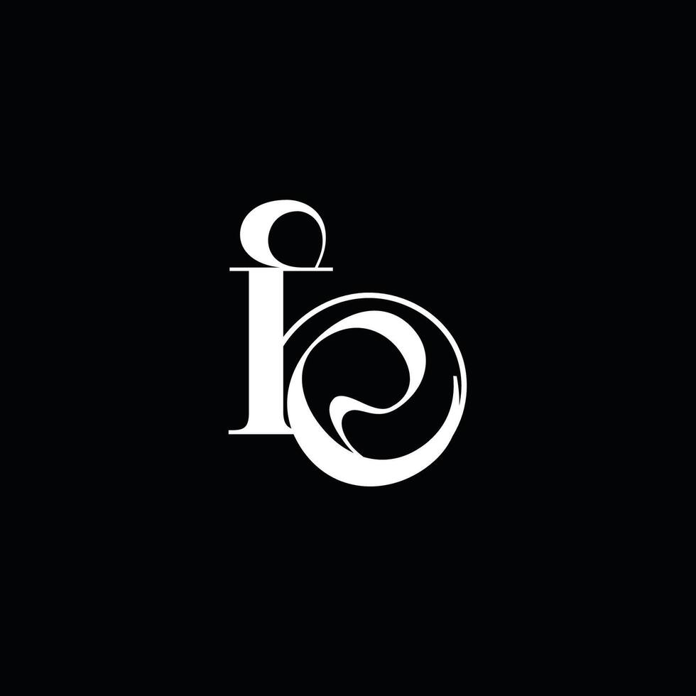 Initial letter ie logo design vector