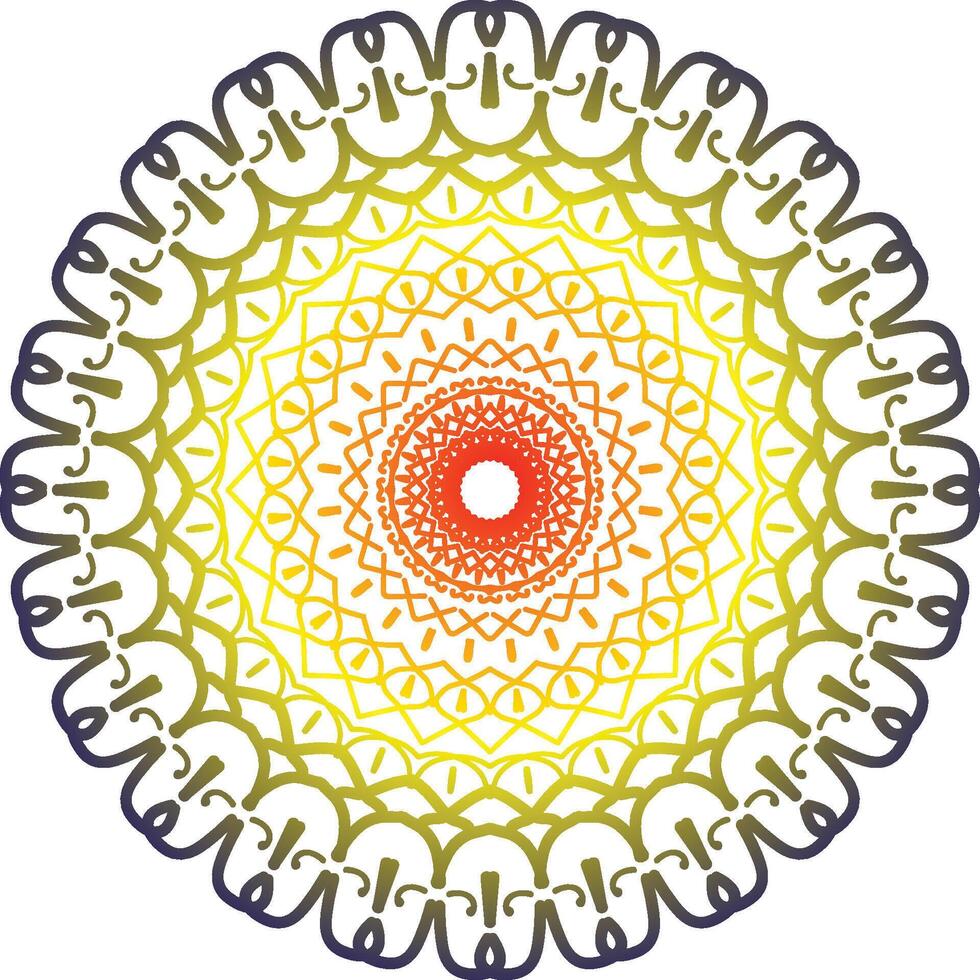 Easily editable mandala background vector