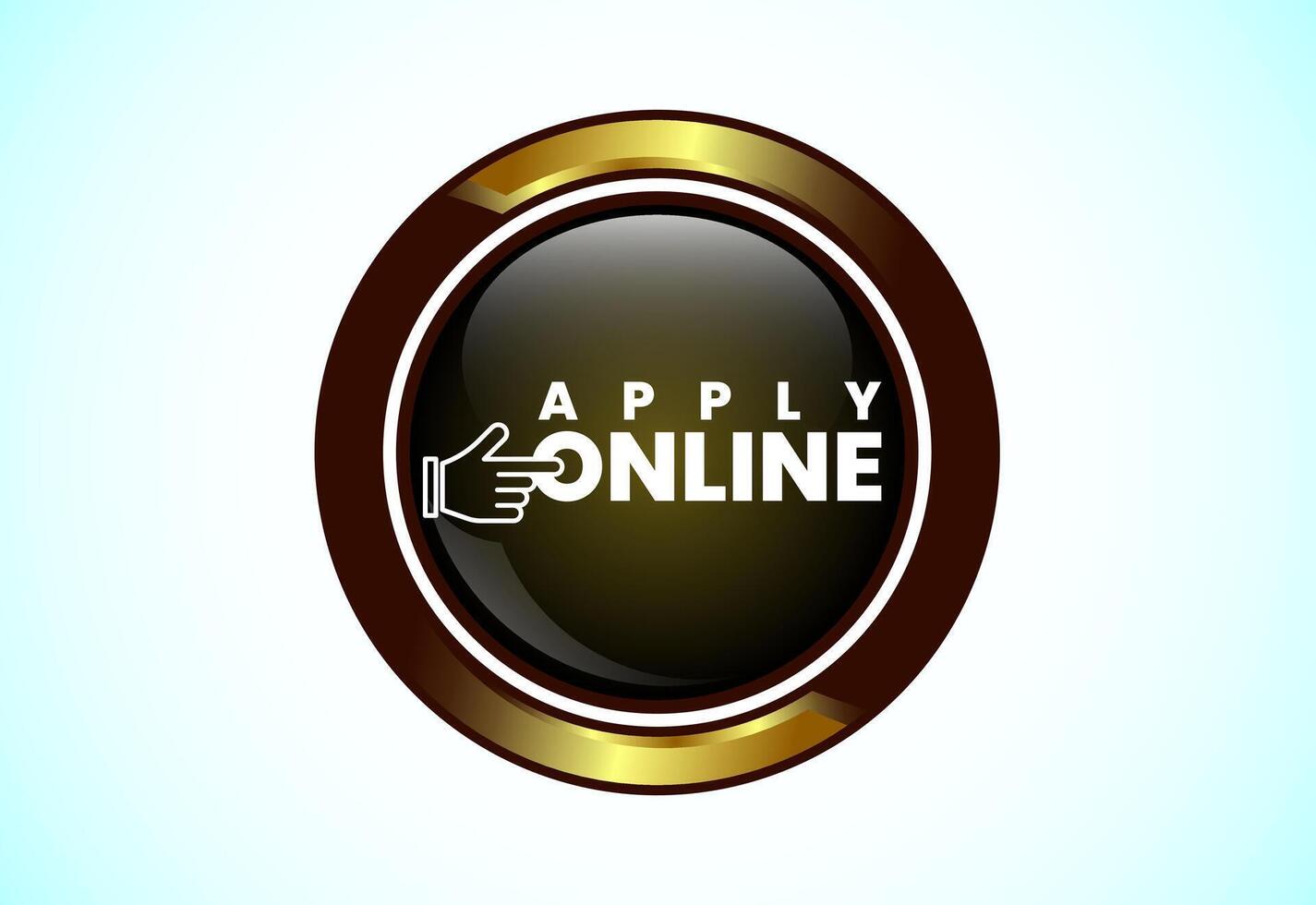 Apply online button, Suitable for mobile app vector