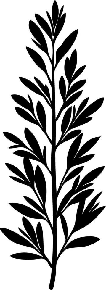 Elegant Botanical Leaf Silhouette Art for Design and Decoration vector