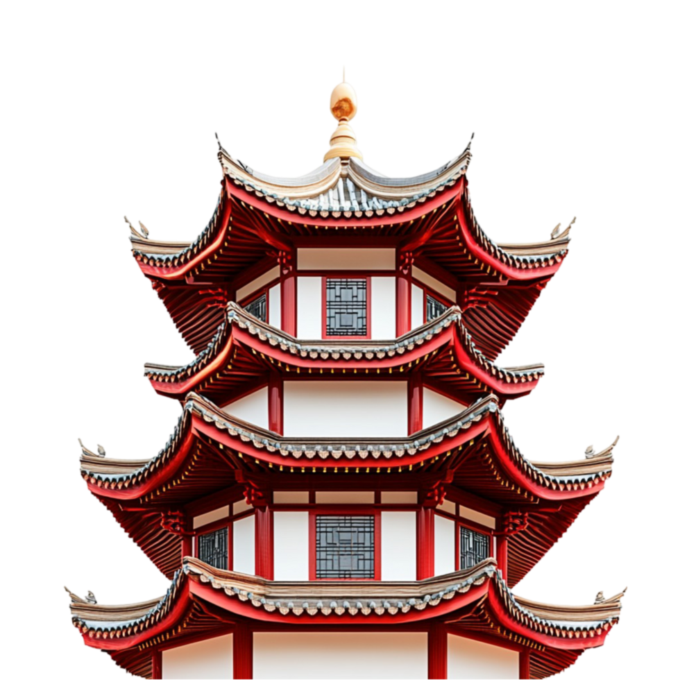 A chinese pagoda transparent background png