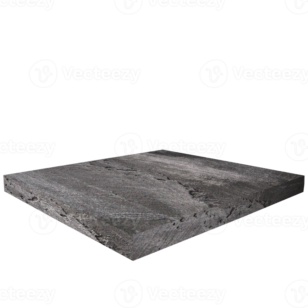 Square concrete platform or podium png