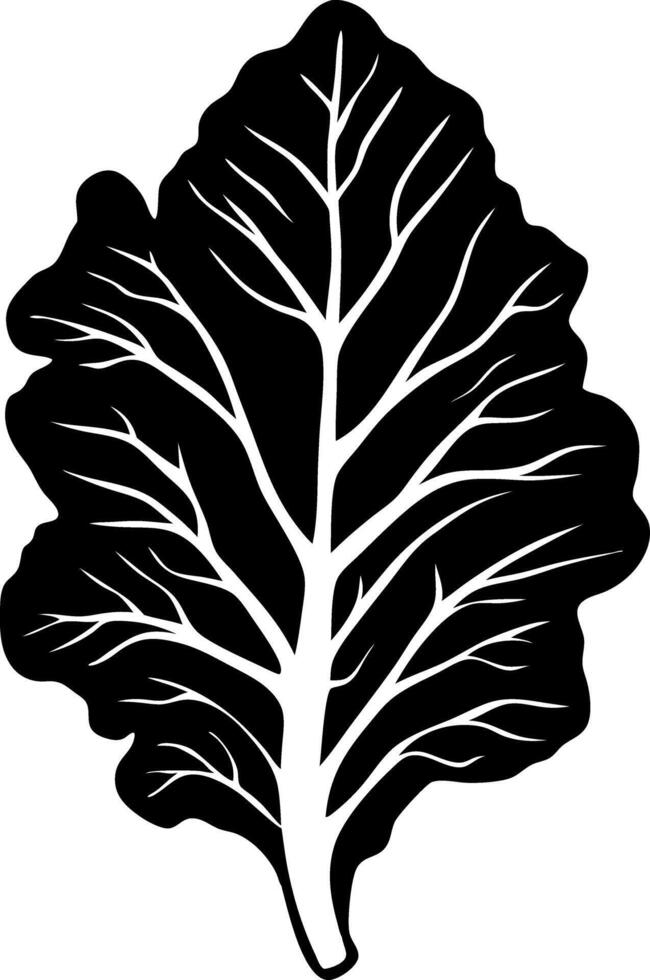 Black Leaf Silhouette Illustration for Nature and Art Design vector