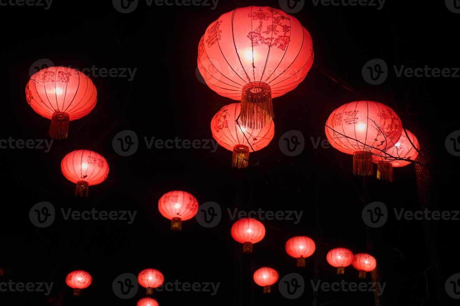 Chinese New Year. Lantern Festival Night photo