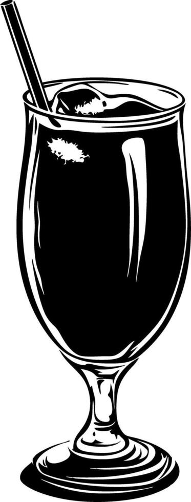 Elegant Cocktail Glass Illustration for Beverage Branding and Design Projects vector