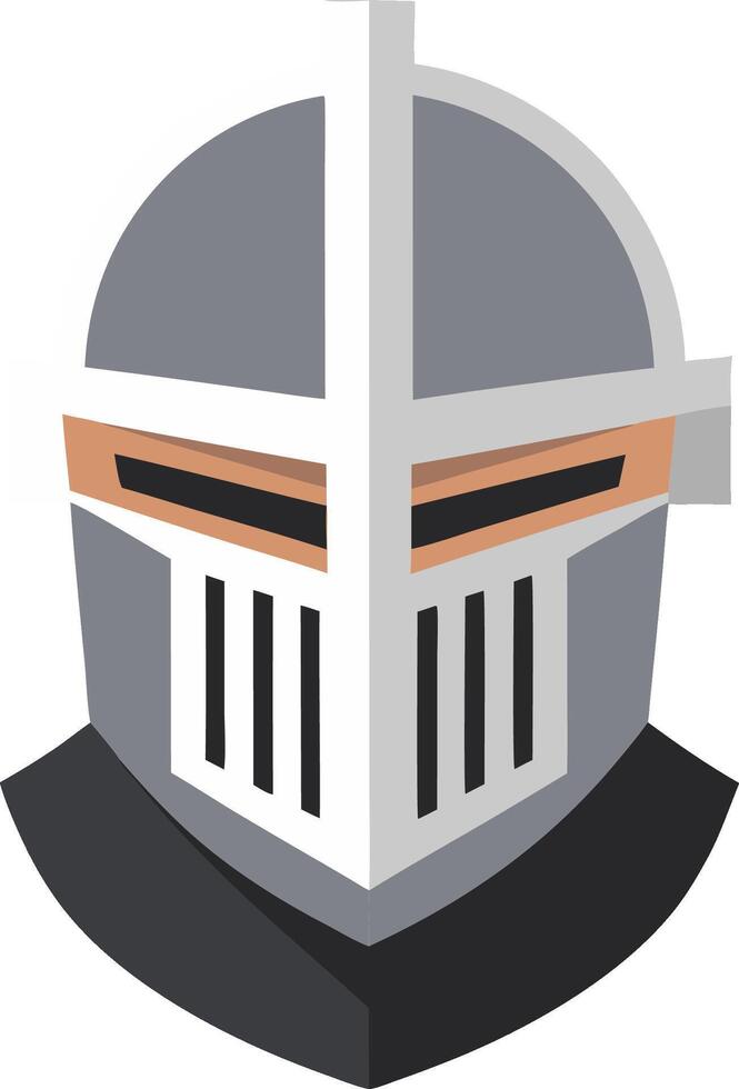 Medieval Knight Helmet Illustration for Graphic Design and Branding vector