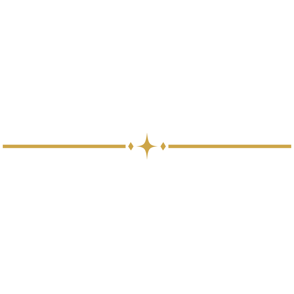 Minimalist golden line png