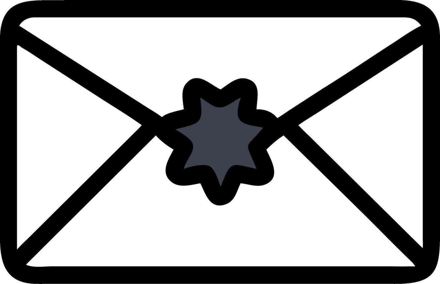 Illustration of Sealed Envelope Email for Communication and Messages vector