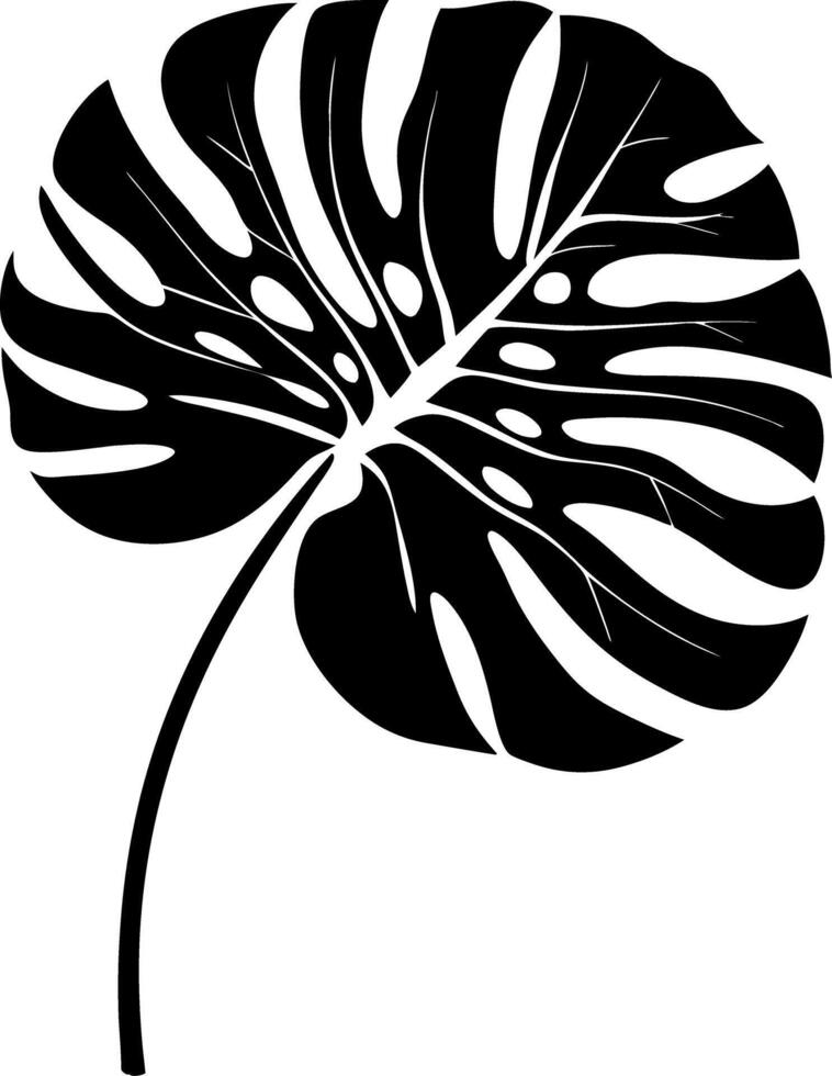 Monstera Leaf Exotic Tropical Pattern for Decorations and Art vector