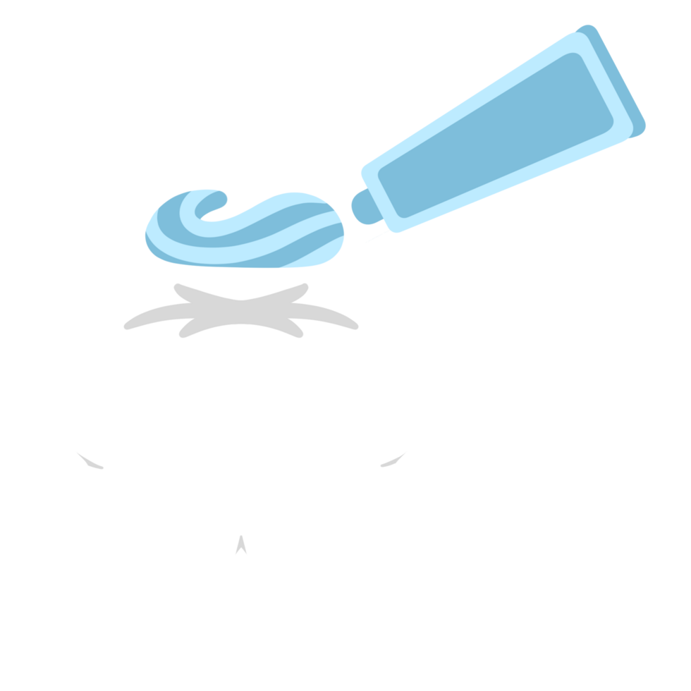 cute teeth illustration, toothpaste in a teeth png