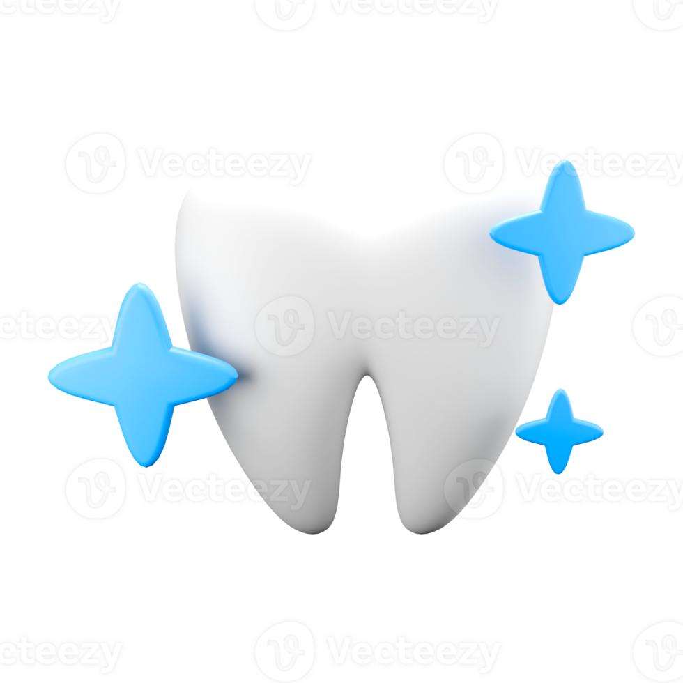 3d rendering illustration of healthy teeth png