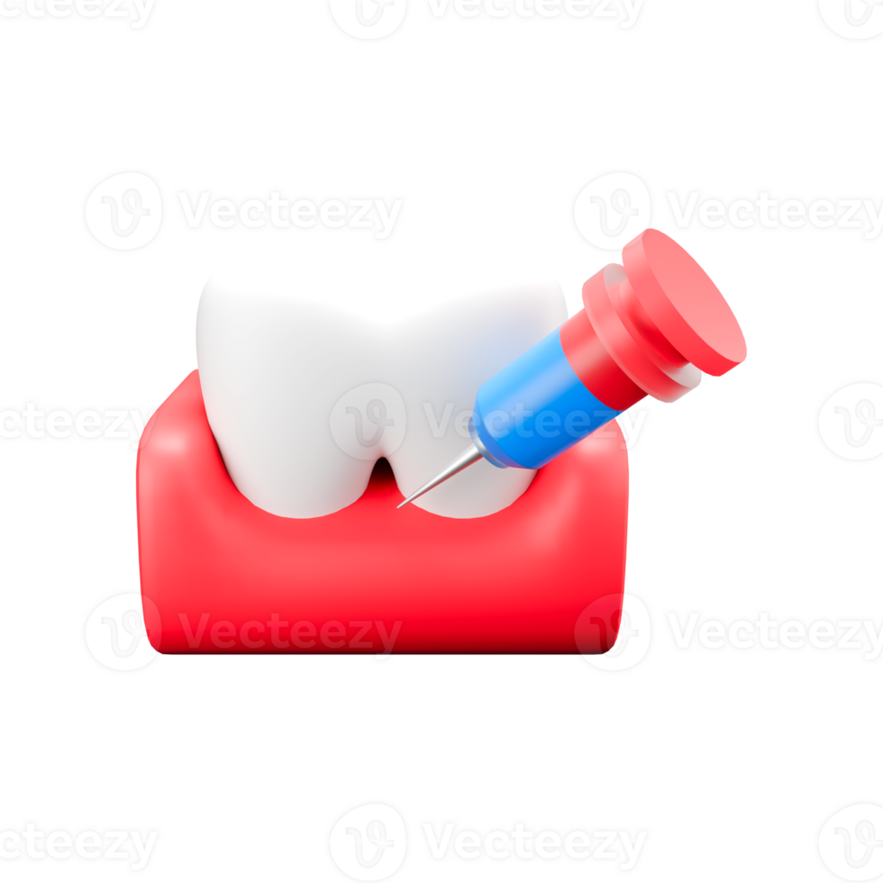 3d rendered illustration of gum injection png