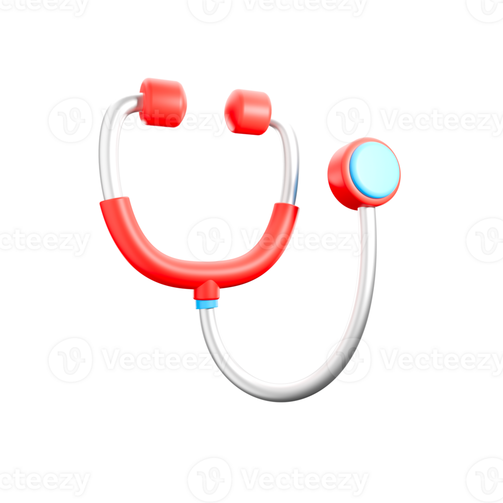 a 3D icon render stethoscope png