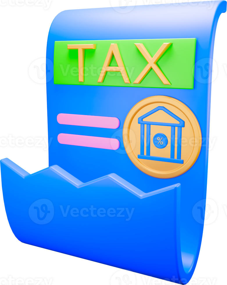 3d icon tax payment png