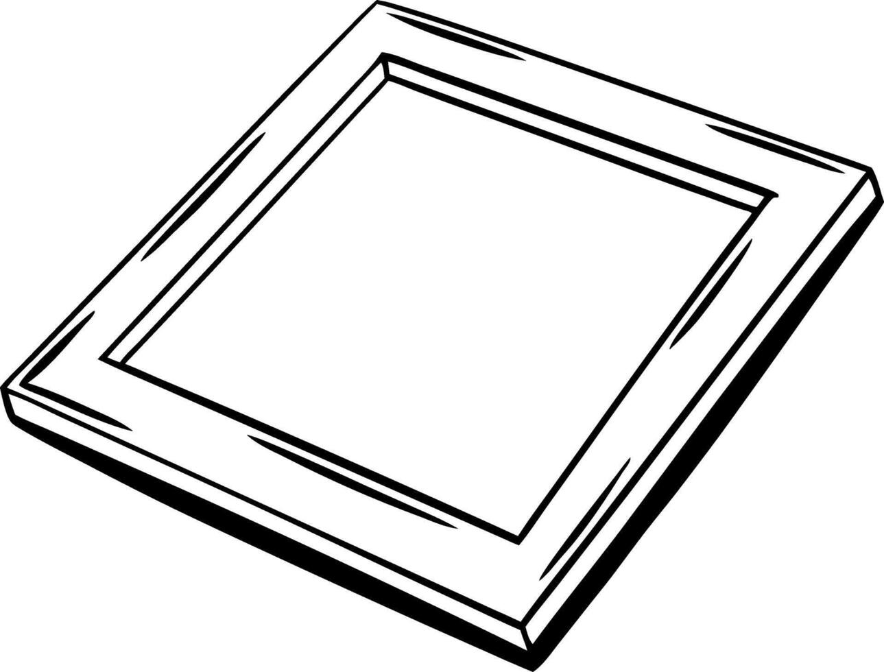 Geometric Square Frame Illustration for Design Projects vector