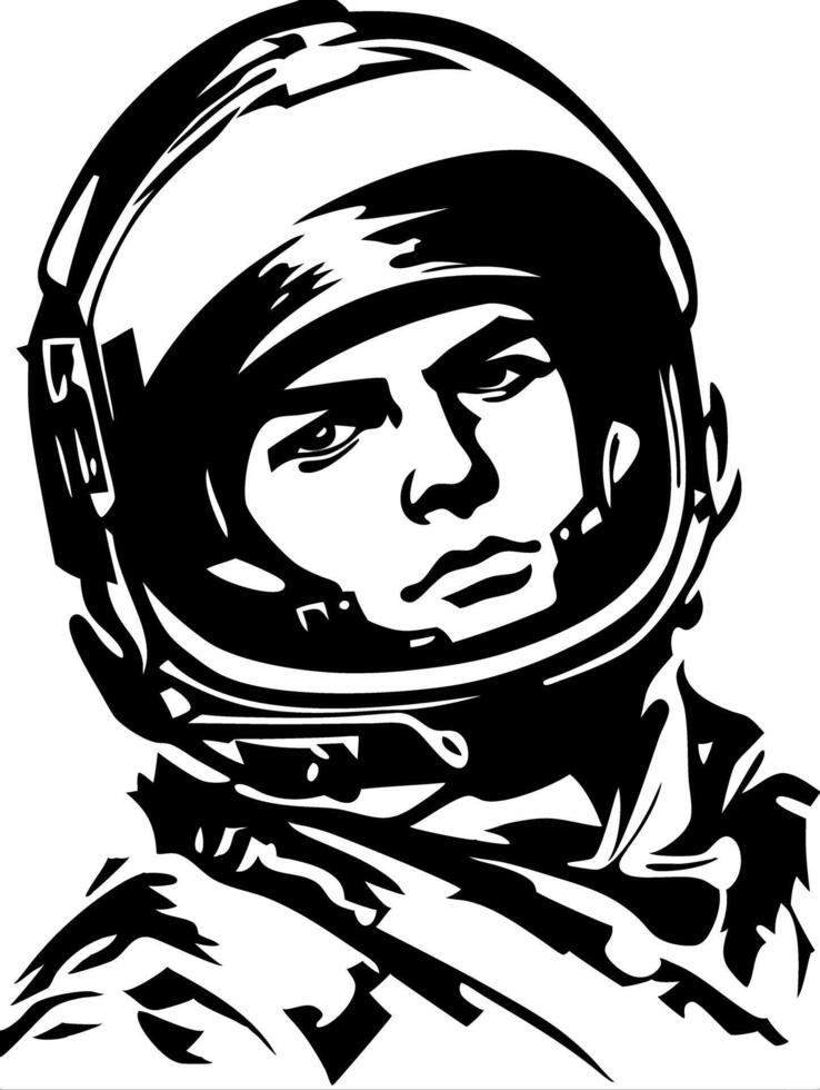 Astronaut Helmet Illustration for Space Exploration Designs vector