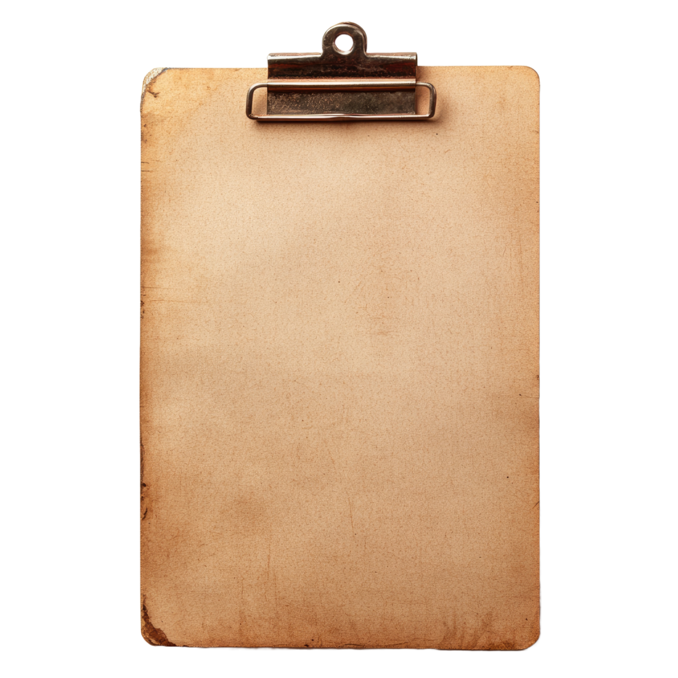 Empty blank clipboard for notes, tasks, and professional organization png
