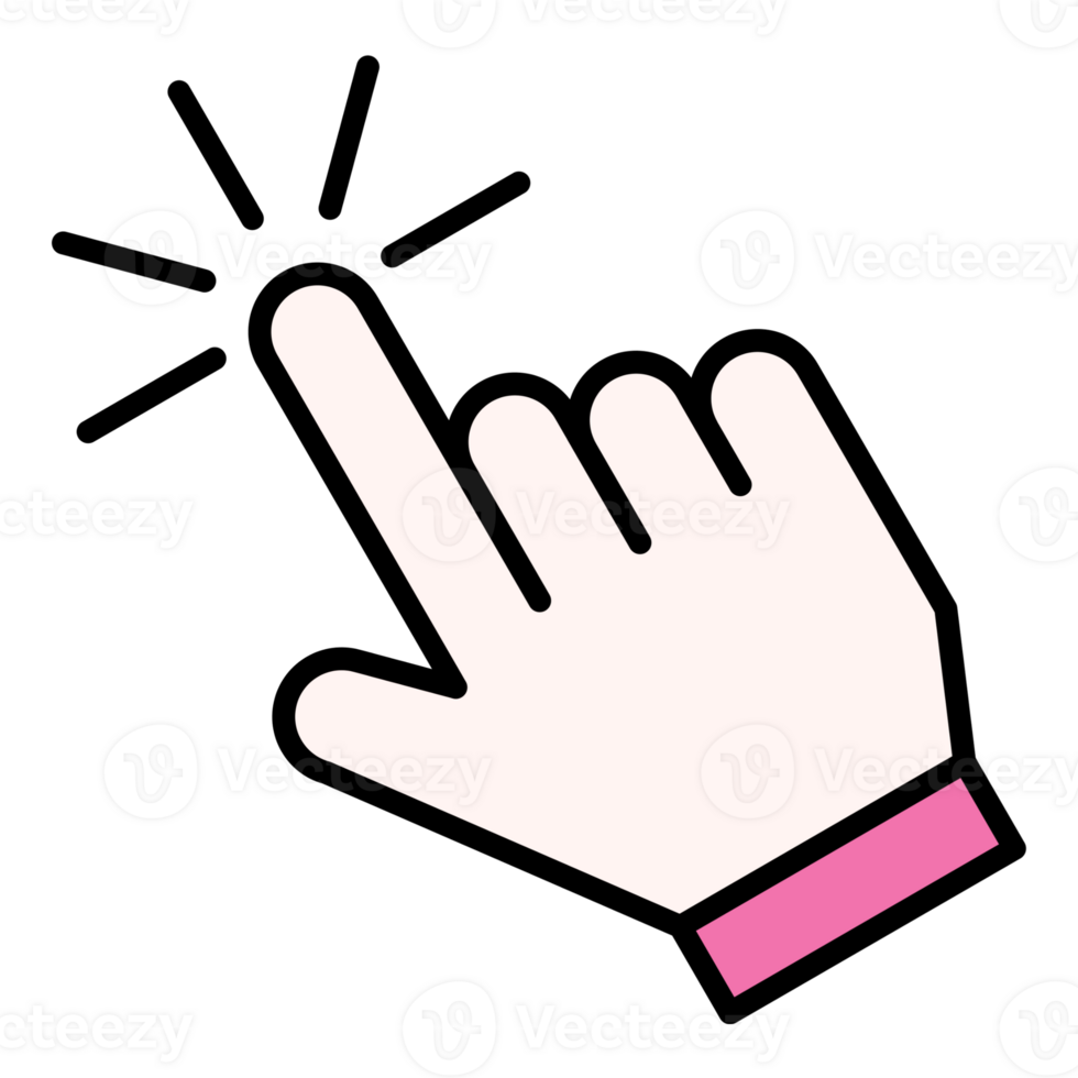 A hand with pink wristband and finger pointing png