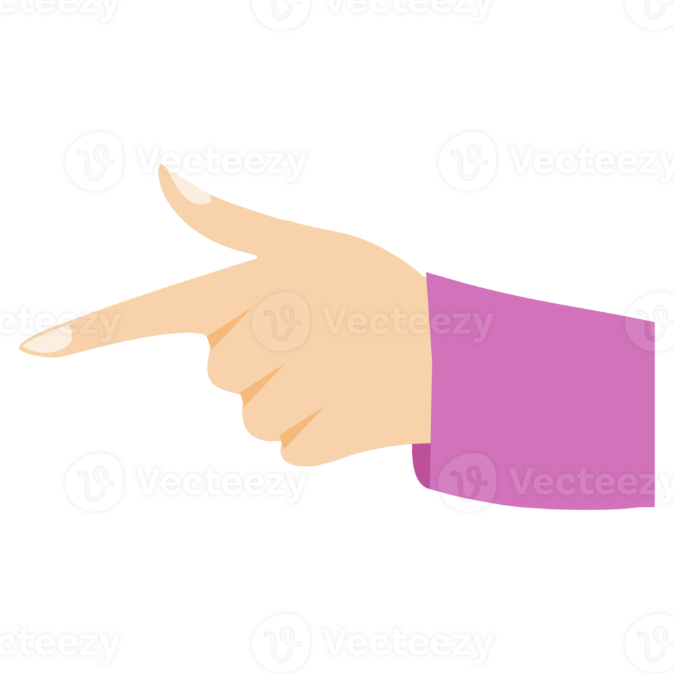 Pointing Hand Gesture png