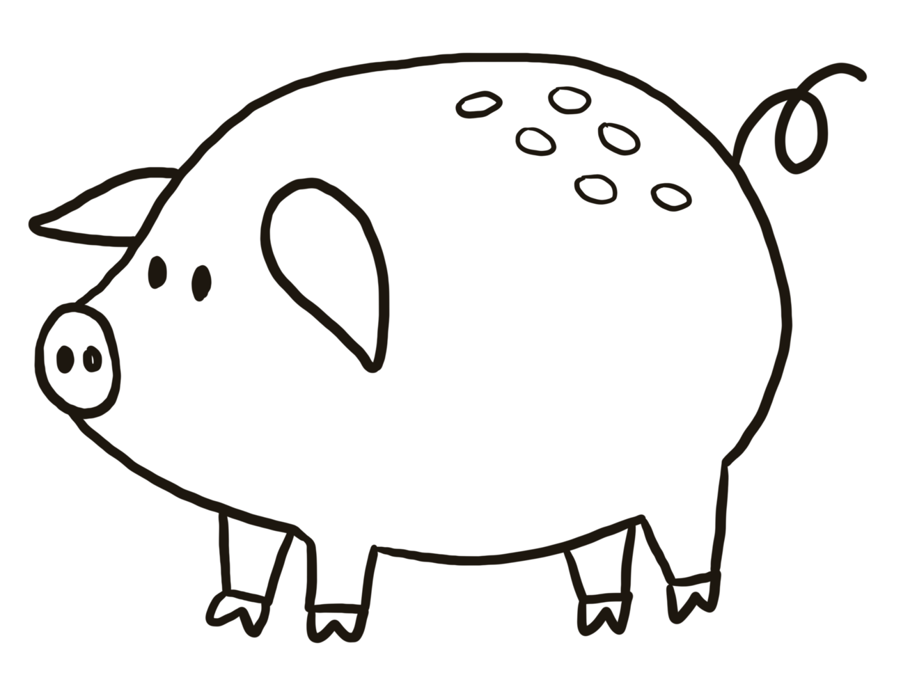 Pig Cartoon Character Drawing png