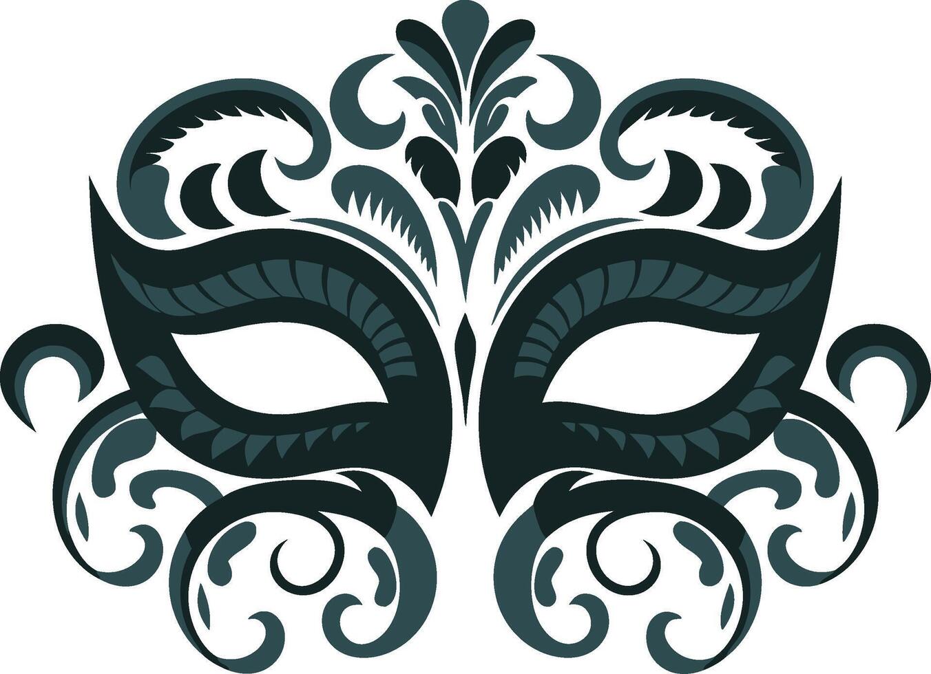 Intricate Venetian Mask Design for Events and Decorations vector