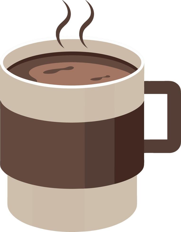 Steaming Hot Coffee Mug Illustration for Cafe Menus and Art Projects vector