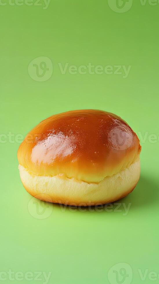 A Perfect Round Baked Bun for a Delicious Meal photo