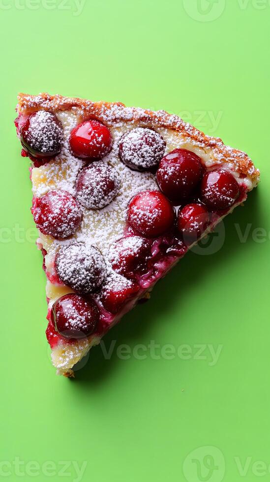 Scrumptious Cherry Tart Slice A Sweet Treat photo