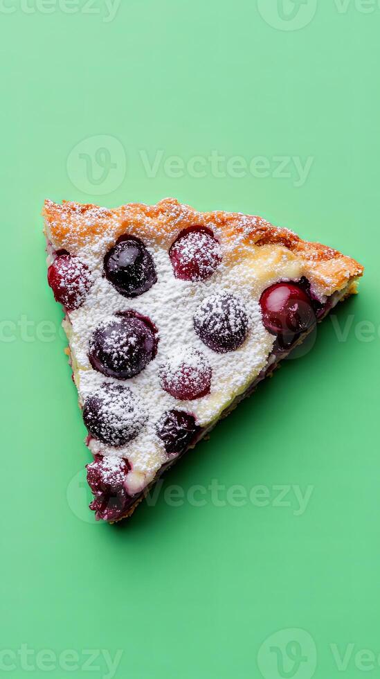 Delicious Slice of Cherry Tart A Sweet Delight photo