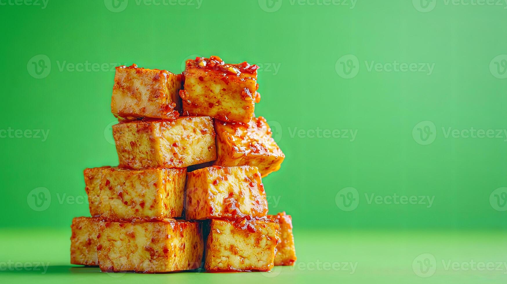 Crispy and Flavorful Baked Tofu Cubes - A Delicious and Healthy Dish photo