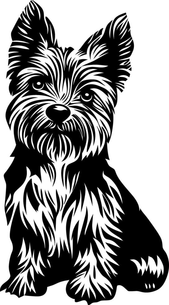 Yorkshire Terrier Dog Art for Designs and Decorations vector