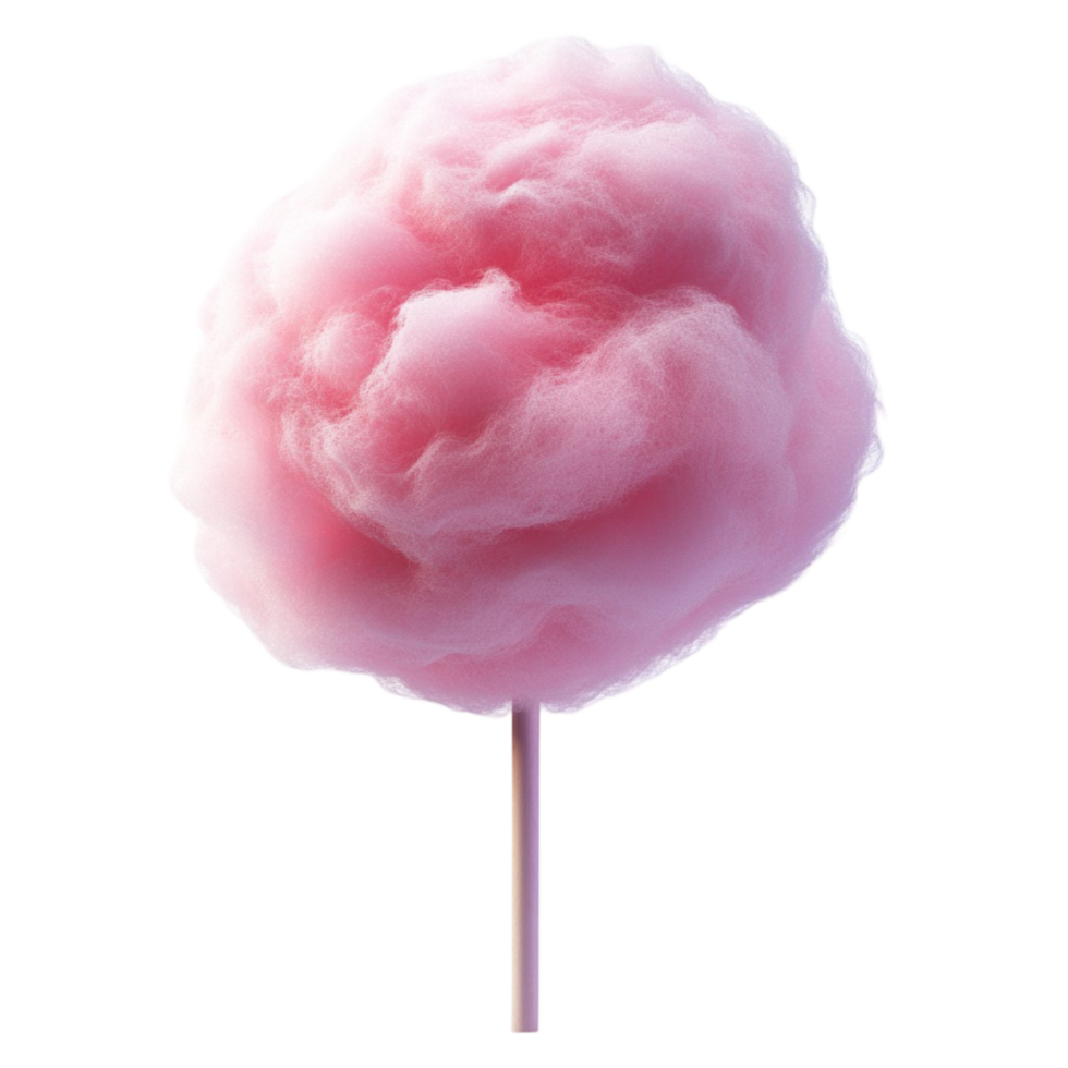 Light and Airy Cotton Candy Swirl on Transparent Background png