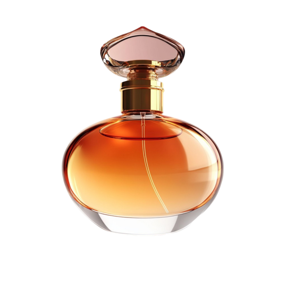Modern Perfume Bottle with Minimalistic Design on Transparent Background png