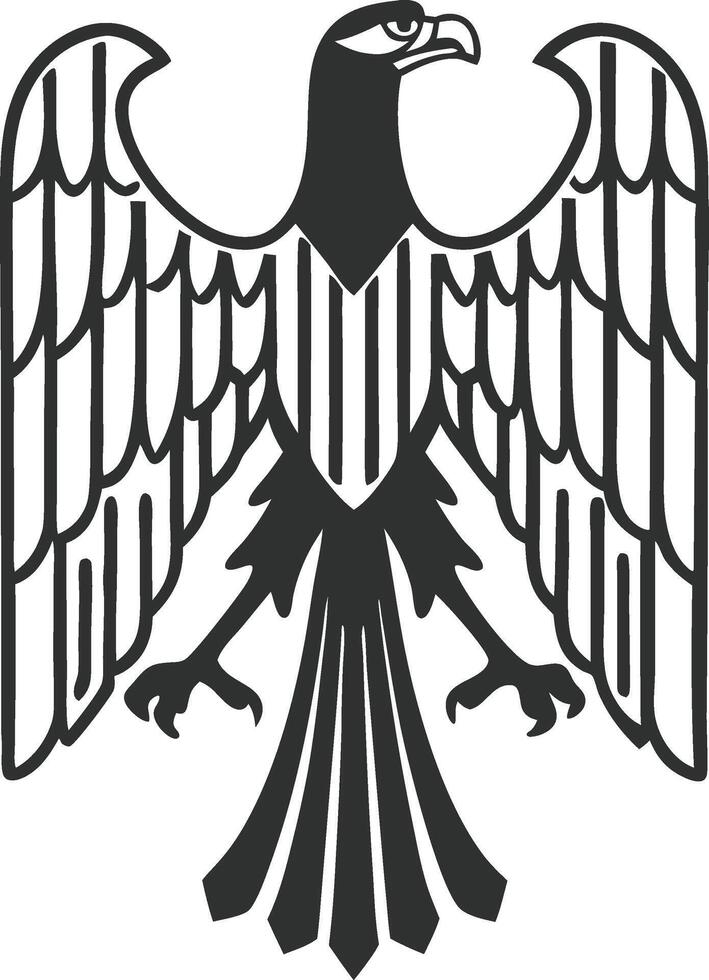 Majestic Eagle Emblem Symbol of Strength and Freedom for Creative Designs vector