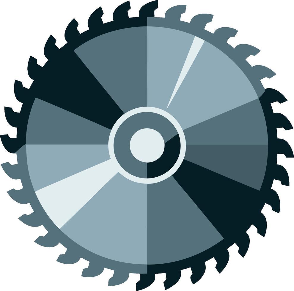 Circular Saw Blade for Carpentry DIY Projects and Industrial Design vector
