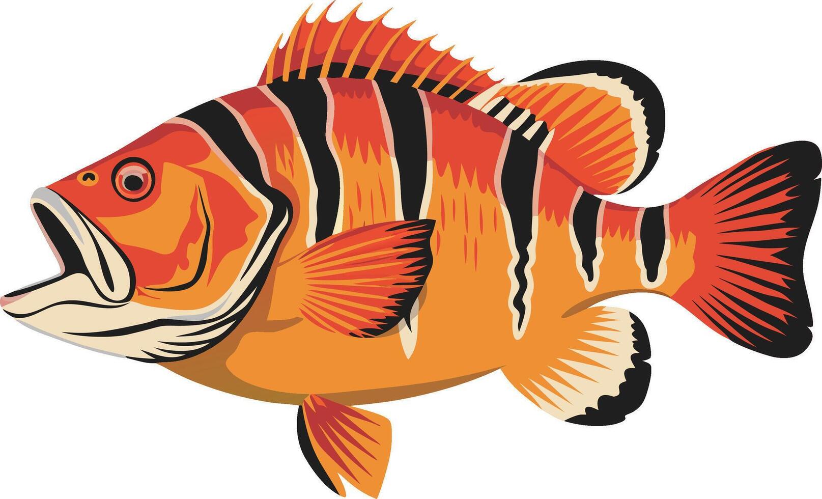Vibrant Tropical Fish Art for Marine Life Illustrations and Designs vector