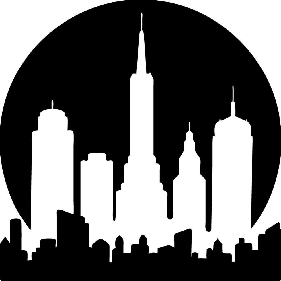 Silhouette Urban Cityscape Art for Design Projects and Graphics vector